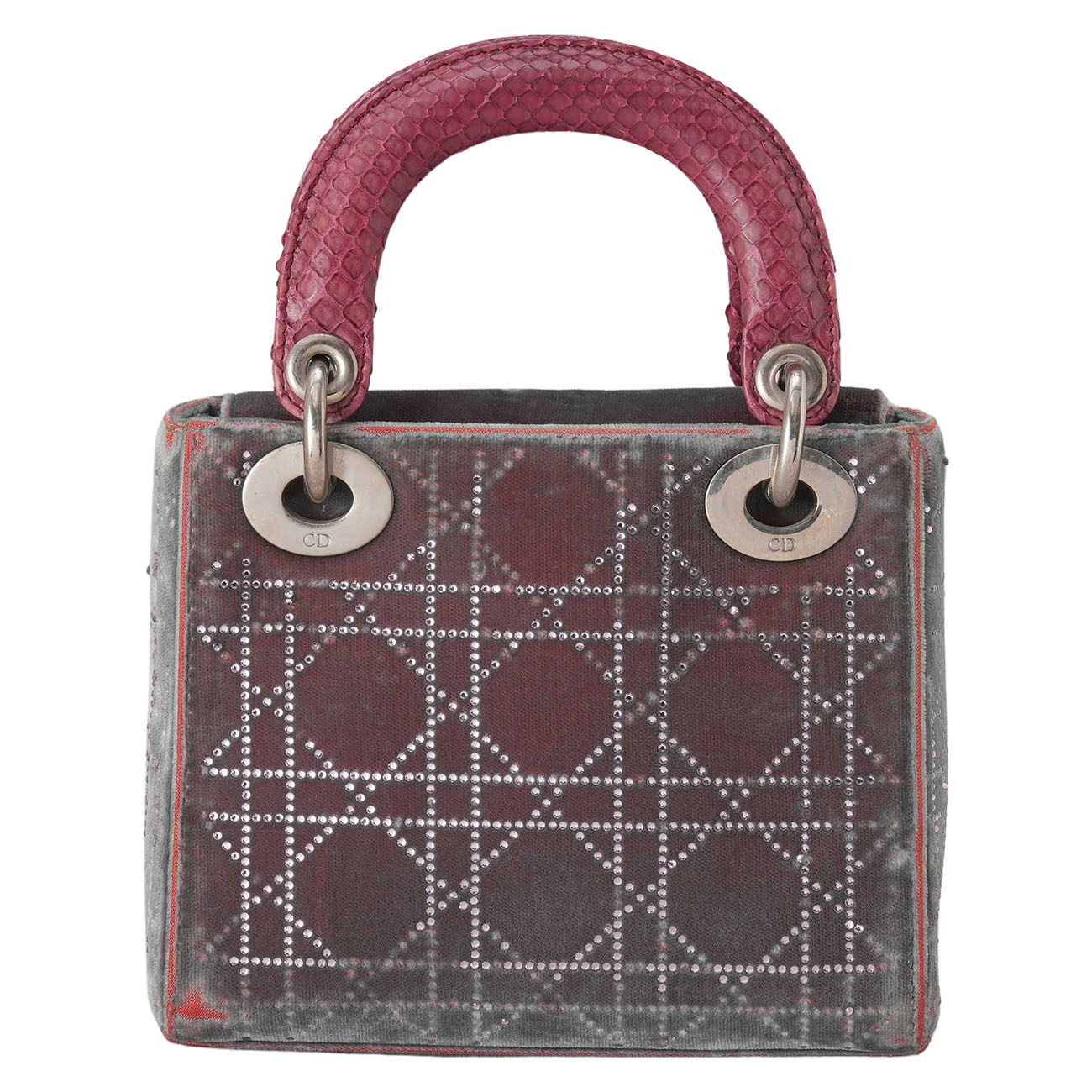 CHRISTIAN DIOR(USED)디올 벨벳 레이디디올 미니